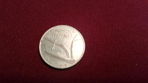 Italia 1956 Moneda De 10 Liras De Aluminio-muy Buena