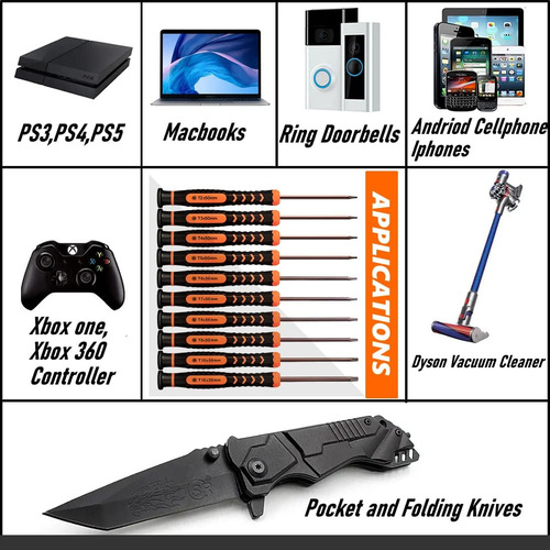Juego De Destornilladores Torx T2-t15, Teckman 10 Piezas Des