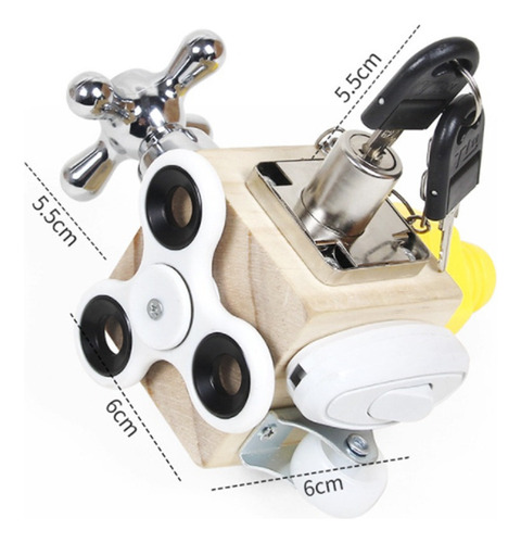Pp Cubo De Juguete For Ansiedad Busy Board, Juguete