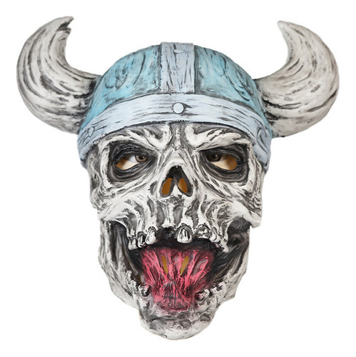 Máscara De Látex Para Halloween, Casco Vikingo, Diseño De Es
