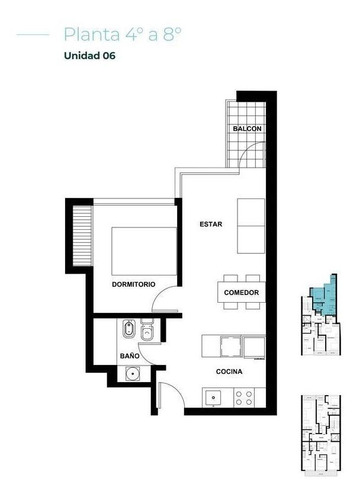 Imagen 7 de 7 de Montevideo 1600 - Departamento De Un Dormitorio En Venta - Rosario