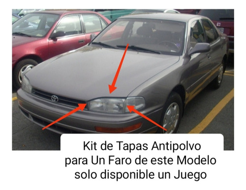 Kit Tapas Antipolvo Para Faro Toyota Camry 92/95 Original 