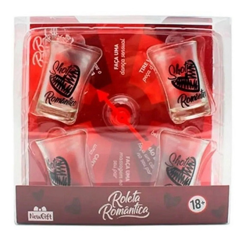 Imagem 1 de 2 de Drinks Jogos Roleta C/ 4 Shots Romantica