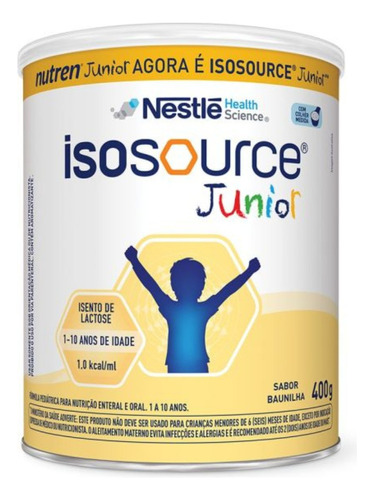 Isosource Junior 400gr, Nestlé (antigo Nutren Junior)