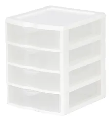 Comprar Gaveteiro Plastico De Mesa 4 Gavetas Para Folha A4 Grande no Mercado Livre