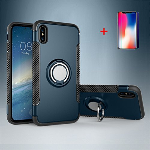 Funda Para iPhone XS X, Y Protector De Pantalla De Vidrio Te