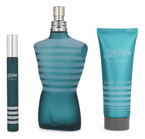 Set Jean Paul Gaultier Le Male 3pz 125ml Edt Spray