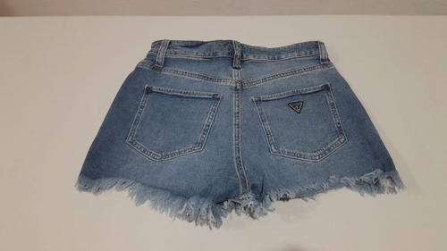 Shorts Guess Talla 28 Varios Tonos Logo Piel Y Retro