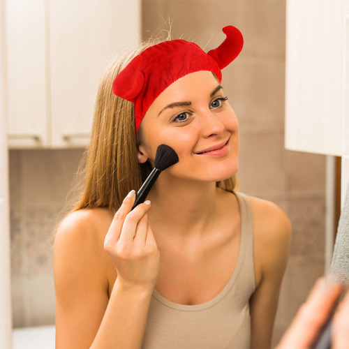 2 Diademas Elásticas A La Moda, Diademas De Maquillaje Para