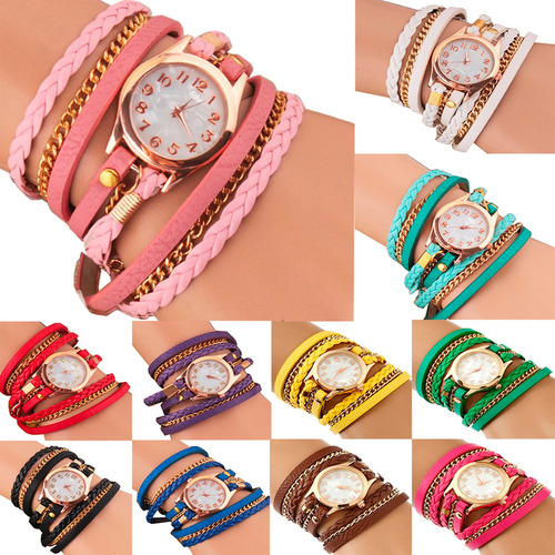 10 Reloj Mujer Mayoreo Brazalete Dama Pulsera Proveedor Lote Color De La Correa Surtido