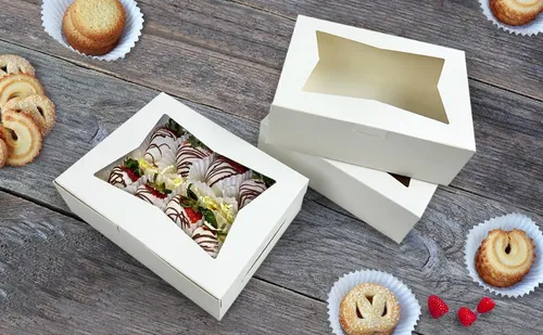 Cajas Para Galletas Wei Long, 20 Unidades, 8 X 6 X 2,5 Pulga