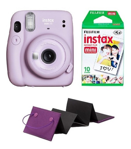 Fujifilm Instax Mini 11 Selfie +10 Fotos Lila Morado Oficial