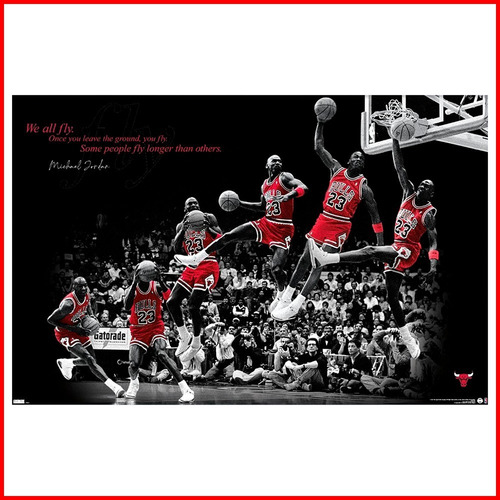Poster Michael Jordan We All Fly - Original