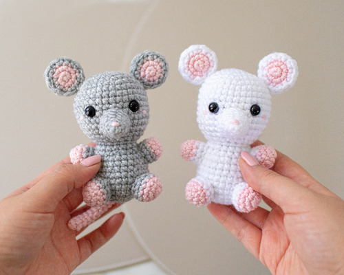 Ratón De Peluche, Tejido A Mano, Crochet, Amigurumi