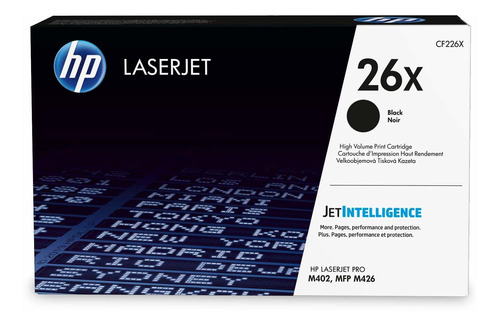 Toner Original Hp 26x Cf226x Black Alta Capacidad