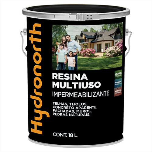 Resina Acrilica Base Solv. Secagem Rapida Hydronorth Cinza