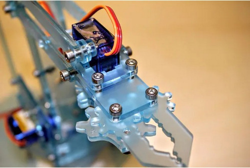 Imagen 6 de 6 de Kit Ensamblar Brazo Robotico Acrílico 4 Gdl + 4 Servos Sg90