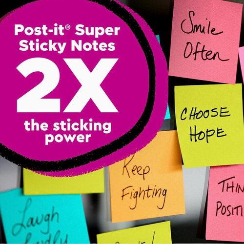 Notas Adhesivas 3m Post It Super Sticky Miami 6x Block 65hjs