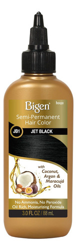  Bigen Tinte Semipermanente Para El Cabello Jb1 Jet Black, 3