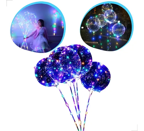 Balao De Led Bexiga Com Bastao Para Festa Casamento A Pilha | MercadoLivre