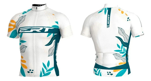 Camisa De Ciclismo Classic Floral Branca - Ert