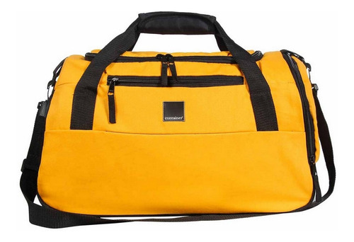 Mala De Viagem Pequena 55x35x25cm Bolsa Transversal Academia Cor Laranja Liso