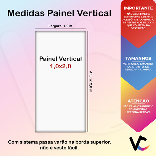 Painel Festa Vertical 1,00x2,00 Estrelas Efeito Neon 017
