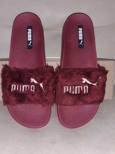 chinelo da puma feminino de pelucia