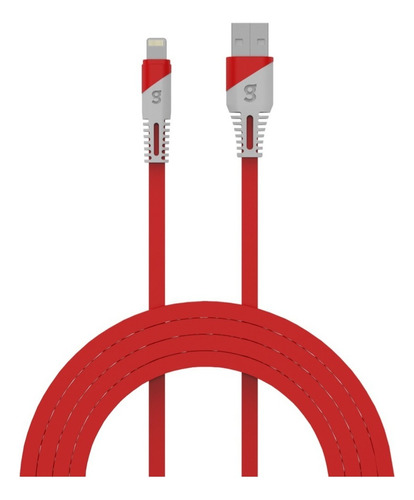 Cable Tipo C A 8 Pin Carga Rapida 1 Metro Gowin Color Rojo