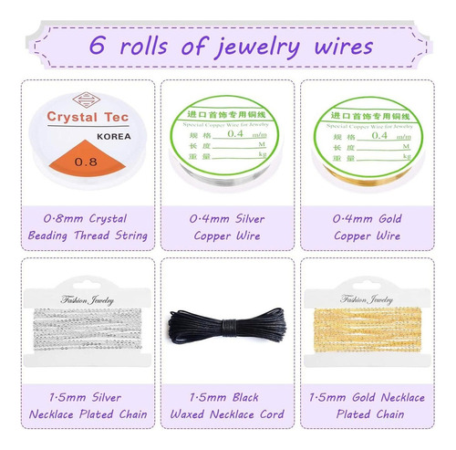 . Kit De Material De Fabricación De Joyas For Reparación De
