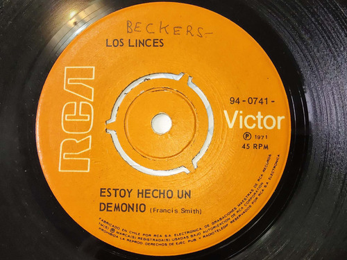 Vinilo Single De Los Linces Estoy Hecho Un Demonio(c17