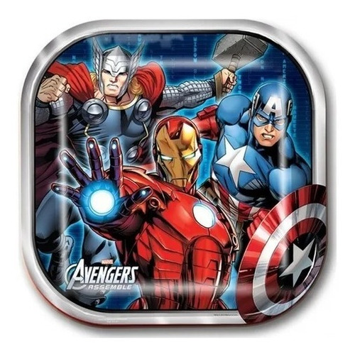 Fiesta 6 Platos Granmark Desechables Originales - Avengers