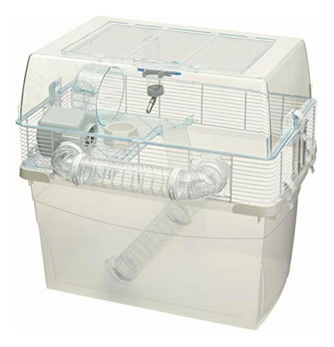 Duna Space Gerbil & Hamster Cage, Extra-deep 11.5-inch Base