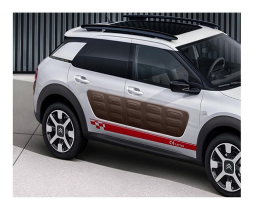 Vinilo Auto Calco Franjas Laterales Citroen C4 Cactus Ploteo