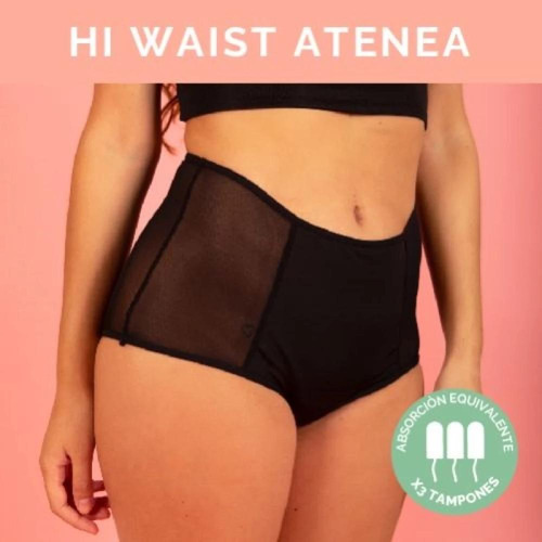 Bombacha Menstrual Hi Waist Atenea Tul Talle M