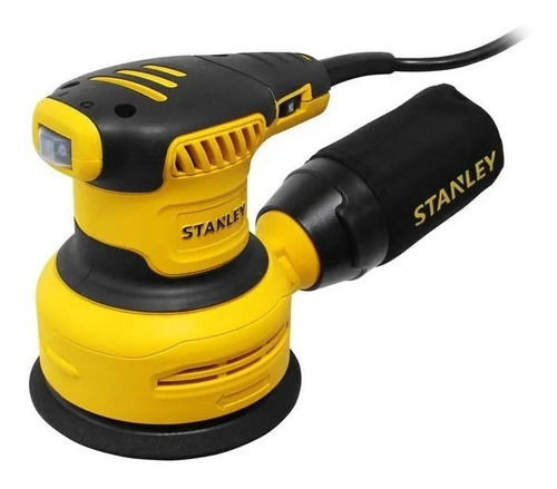 Lijadora profesional roto orbital Stanley SS30-B3 con sistema velcro amarilla 50Hz 300W 220V
