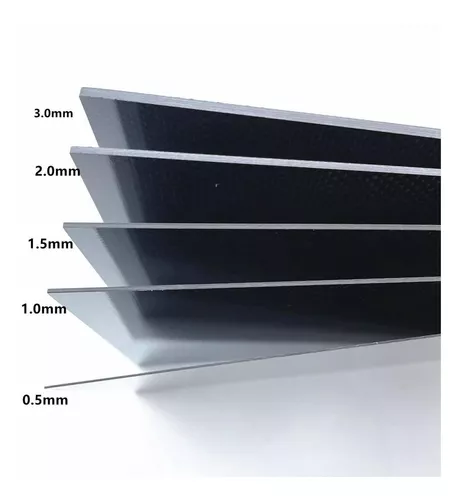 Hojas De Panel De Placa De Fibra De Carbono Material 0,5 Mm