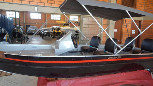 Imagem 2 de 6 de Lancha De Aluminio Premium 500 + 40 Hp Elo Mercury
