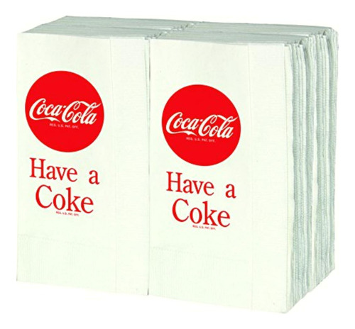 Tablecraft Cc380, Servilletas Con Diseño De Coca-cola