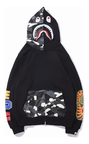 Sudadera Deportiva Con Capucha Con Estampado De Tiburones