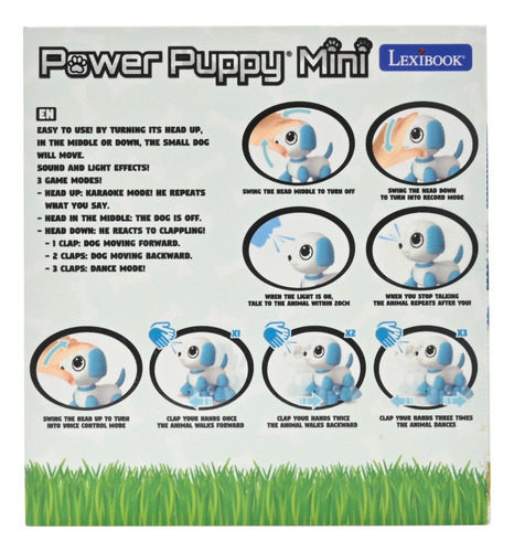 Perrito Robot Mini Power Puppy Con Luz, Sonido Y Comandos