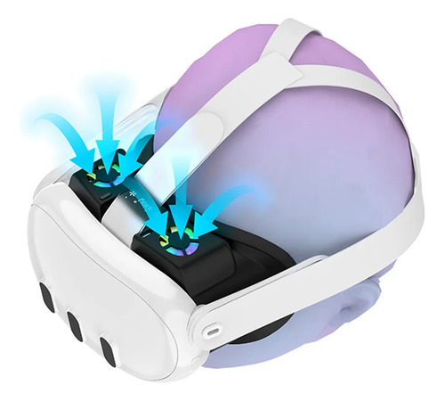 Adecuado Para Cascos Meta Quest 3 Vr, Air Circulation Y R
