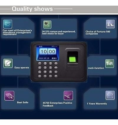 Reloj Biometrico Control Asistencia Con Huella Password W01