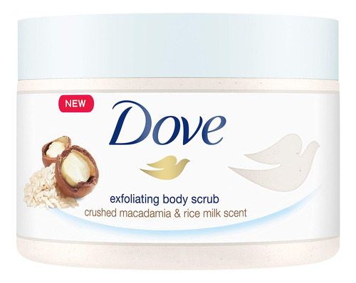 Dove - Crema De Ducha Exfoliante De Macadamia Y Leche De Ar.