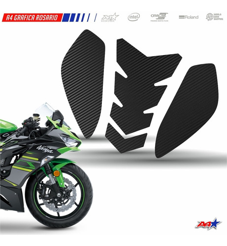 Protector Tanque Kawasaki Zx6r 2009 - 2019 Superior Lateral