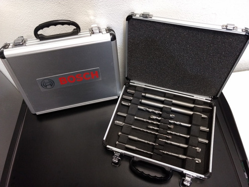 Kit Set Bosch Sds-plus 2 Cinceles Y 9 Mechas Maletin