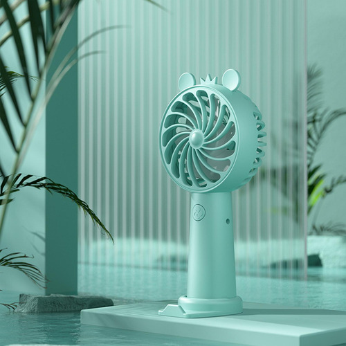3 Ventilador Personal Ventilador De Mesa Con Soporte Verde