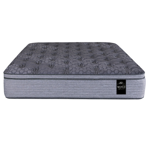 Colchón 2 plazas de resortes King Koil World Extended Life Advanced gris - 190cm x 140cm con Euro pillow