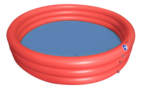 Piscina Inflable Infantil 3 Aros Color Rojo