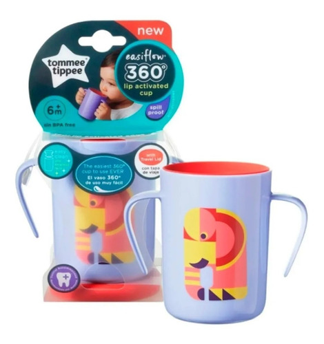 Imagen 1 de 7 de Vaso Vasito Taza Bebe Easiflow 360° 6m+ Tomme Tippe